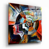 Meditation Glass Wall Art.